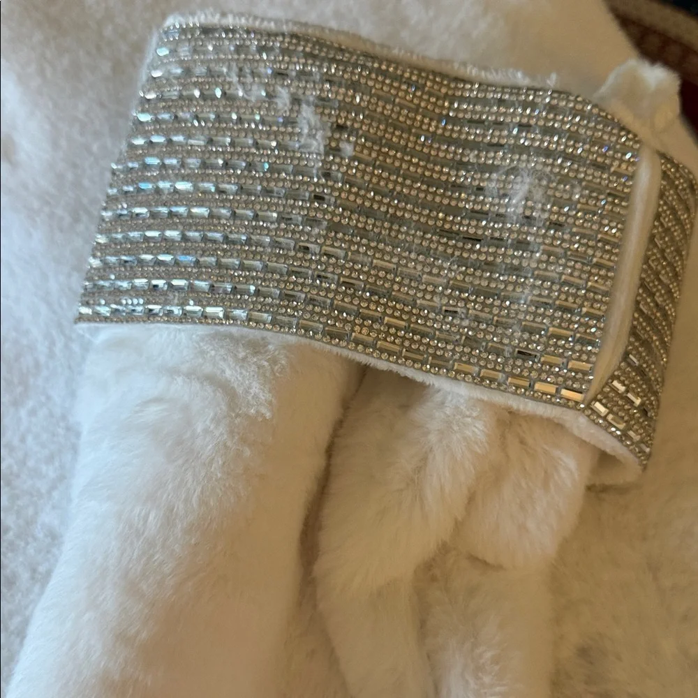 Jason Wu White and Silver Holiday Stocking